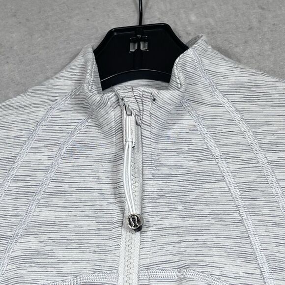 Lululemon Define Jacket Womens 6 Gray Pattern Active Athletic Zip Stretch Casual - Picture 2 of 13